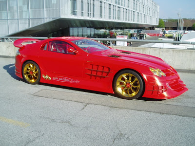 Mercedes SLR McLaren Red Gold Dream - Carscoop 