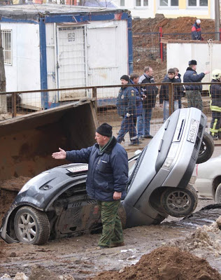 Pothole Russia Moscow