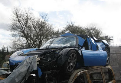 Tesla Roadster Accident Southern France