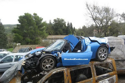 Tesla Roadster Accident Southern France