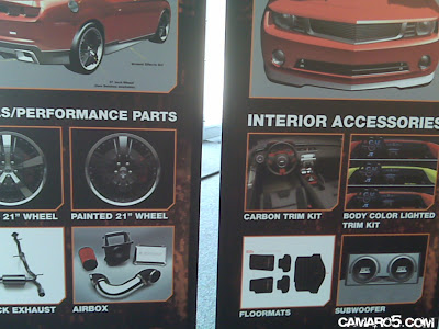 Chevrolet Camaro 2010 Accesories