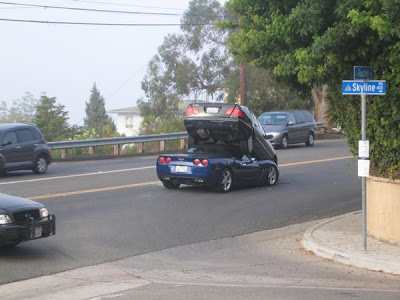 Corvette Mercedes Accident