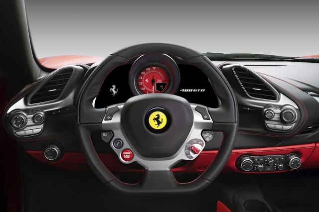 Ferrari 488 GTB steering wheel