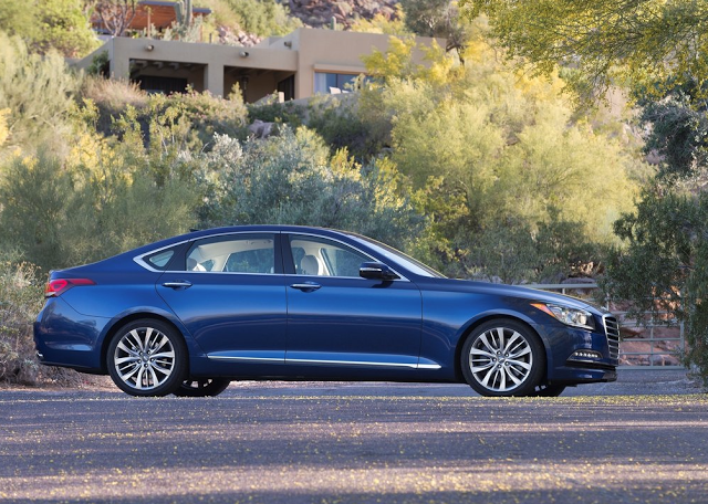 2015 Hyundai Genesis sedan blue