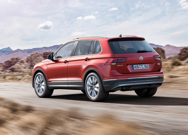 2017 Volkswagen Tiguan rear red