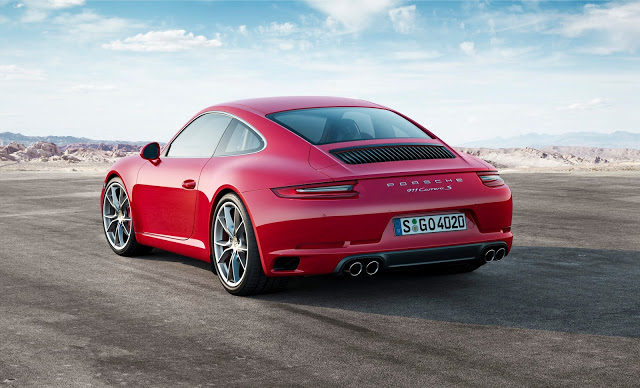 2017 Porsche 911 Carrera s rear red