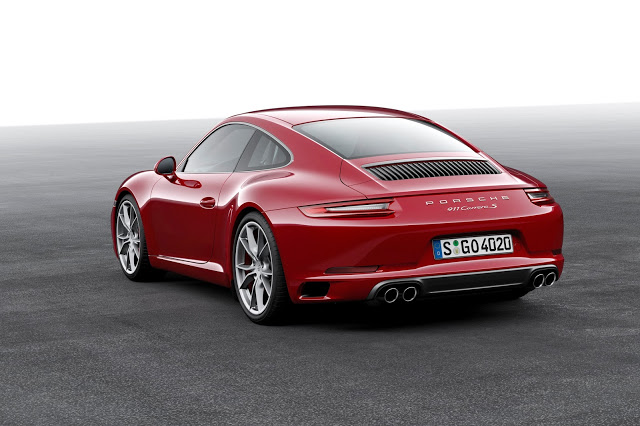 2017 Porsche 911 Carrera S rear red