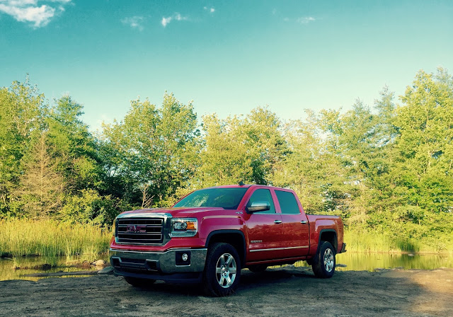 2015 GMC Sierra SLT Crew Cab red 6.2L V8