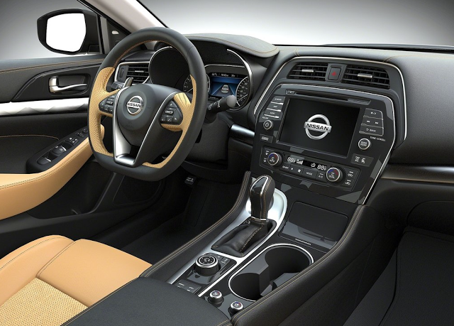 2015 Nissan Maxima interior beige leather