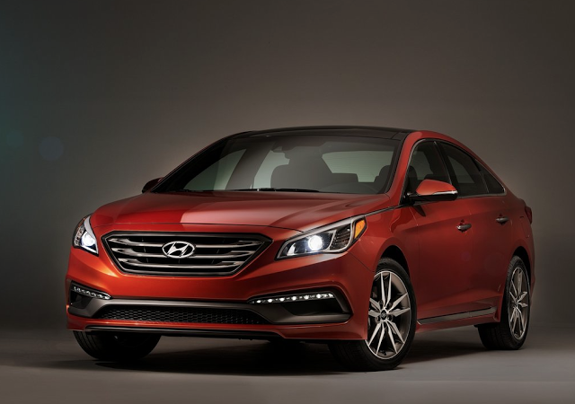 2015 Hyundai Sonata orange