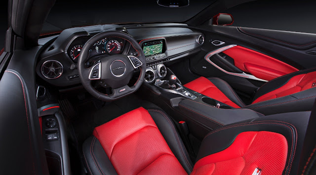 2016 Chevrolet Camaro interior blue