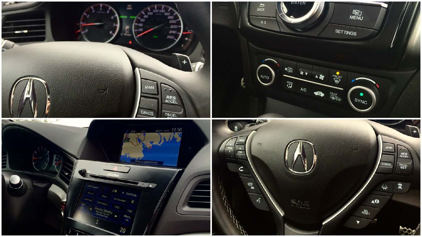 2016 Acura ILX A-Spec interior collage