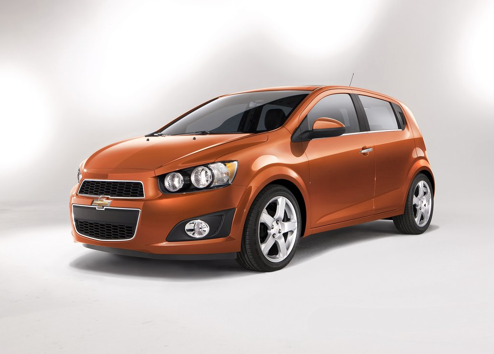 2013 Chevrolet Sonic orange hatchback