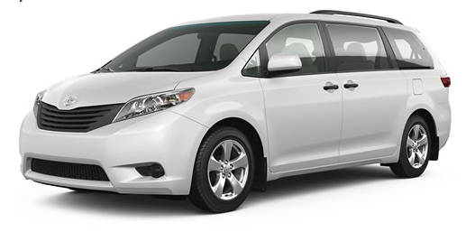 2015 Toyota Sienna white