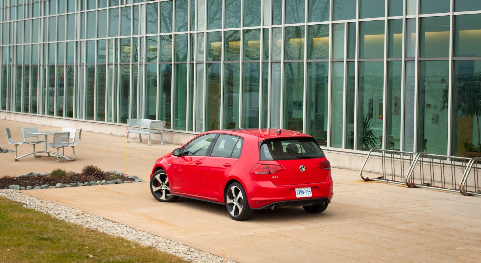 2015 Volkswagen Golf GTI red rear