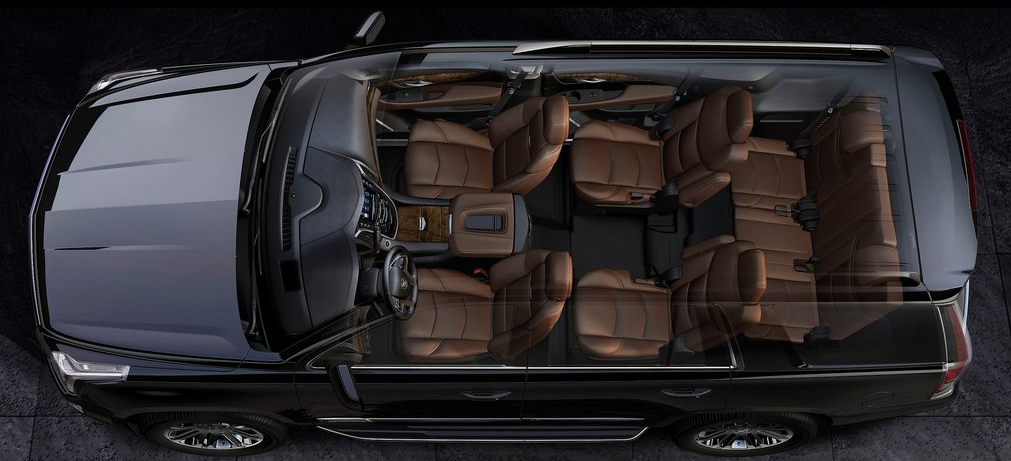 2015 Cadillac Escalade interior cutaway