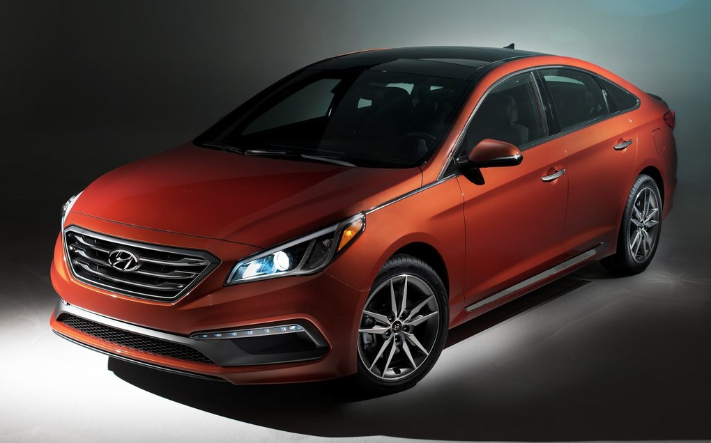 2015 Hyundai Sonata orange