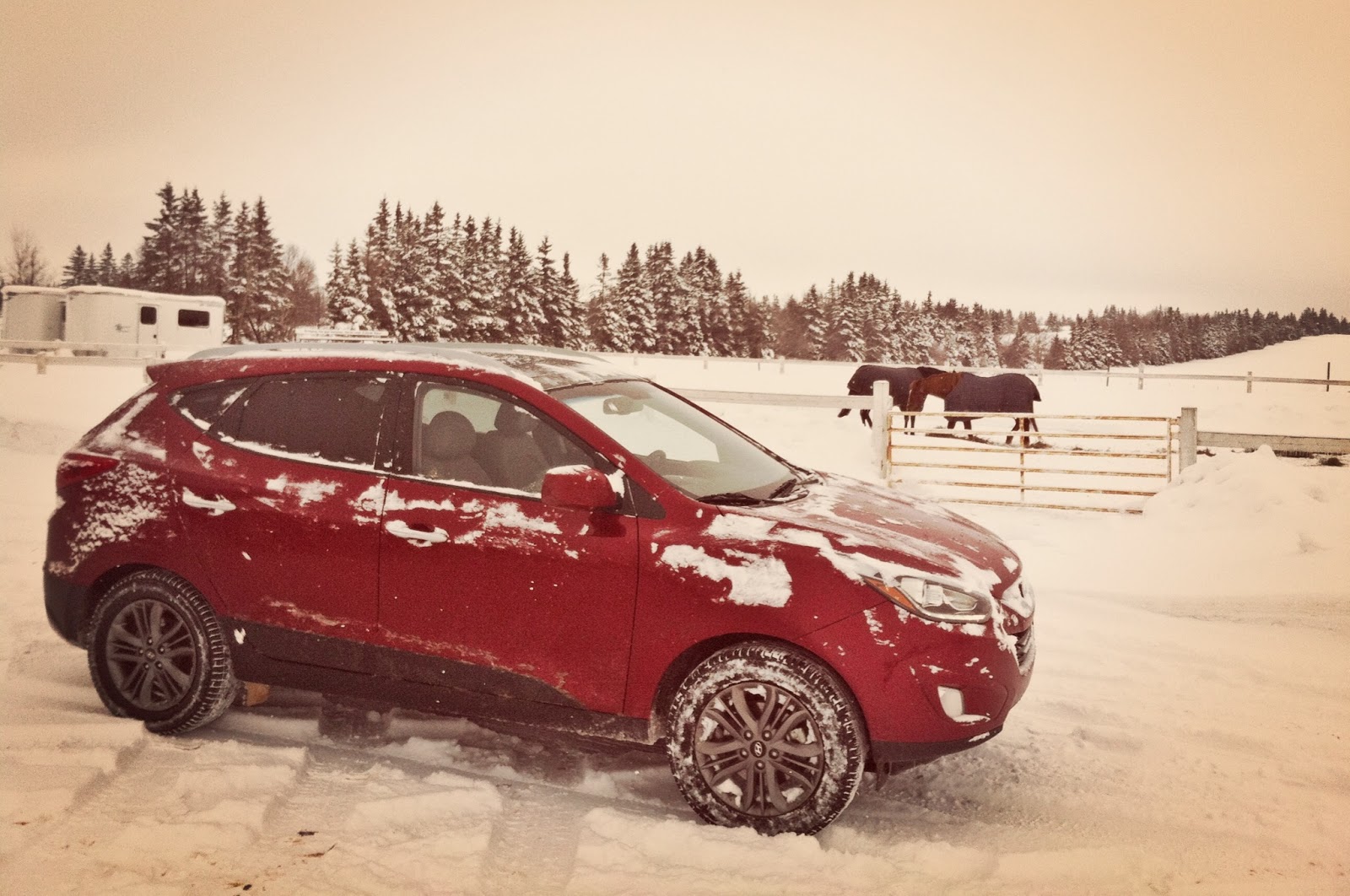 2014 Hyundai Tucson GLS AWD red