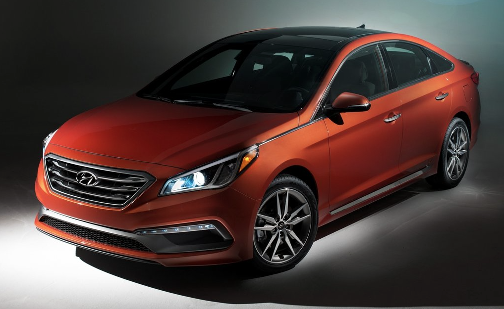 2015 Hyundai Sonata orange