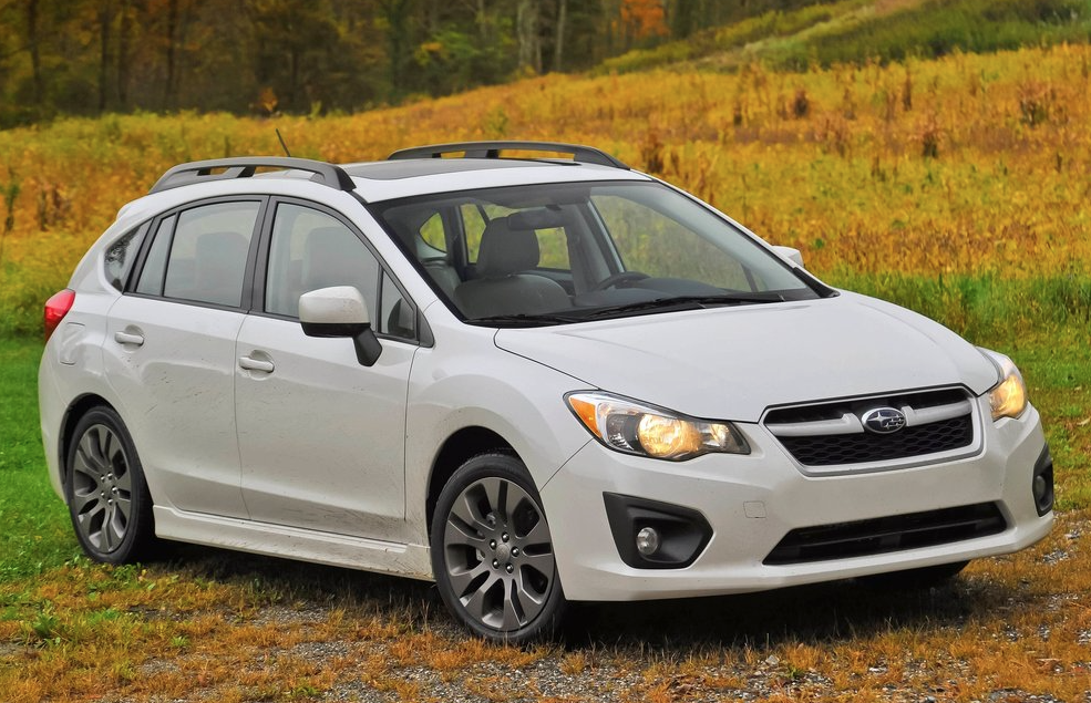 2013 Subaru Impreza hatchback white