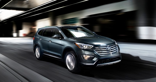 2013 Hyundai Santa Fe XL green