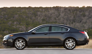 2012 Acura TL side view black