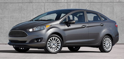 2014 Ford Fiesta sedan grey