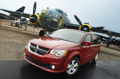 2011 Dodge Grand Caravan red airplane