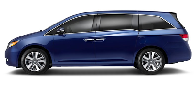 2013 Honda Odyssey Touring Elite blue