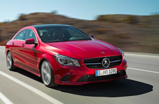 2014 Mercedes-Benz CLA-Class sedan red