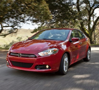 2013 Dodge Dart sedan front three quarter red