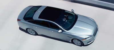 2013 Jaguar XJ aerial view