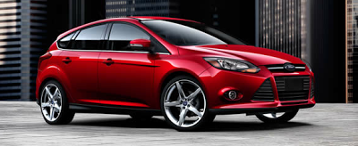 2013 Ford Focus Titanium 5-door red