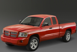 2008 Dodge Dakota red double cab