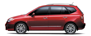 2012 Kia Rondo molten red