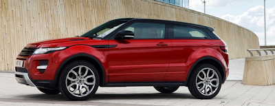 Land Rover Range Rover Evoque coupe red