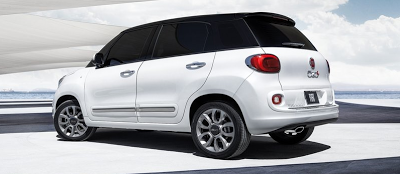 2014 Fiat 500L black on white