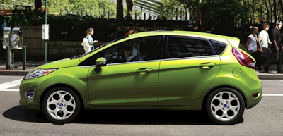 2012 Ford Fiesta hatchback green