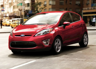 2011 Ford Fiesta hatchback red