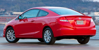 2012 Honda Civic Coupe Rear Angle