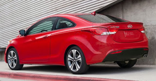 2012 Hyundai Elantra Coupe Rear Angle