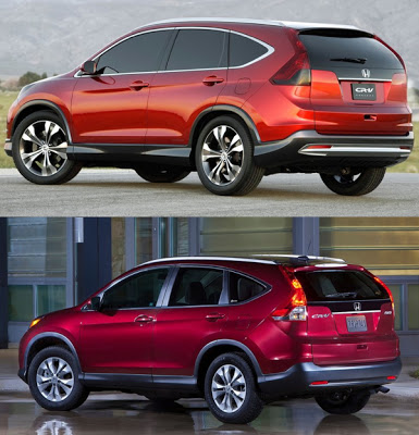 2011 Honda CR-V Concept vs 2012 Honda CR-V Production