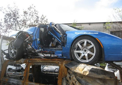 Tesla Roadster Accident Southern France