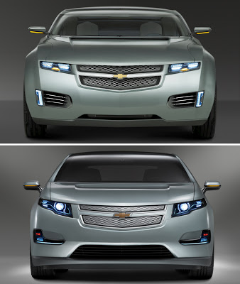 Chevrolet Volt Production Version vs Concept