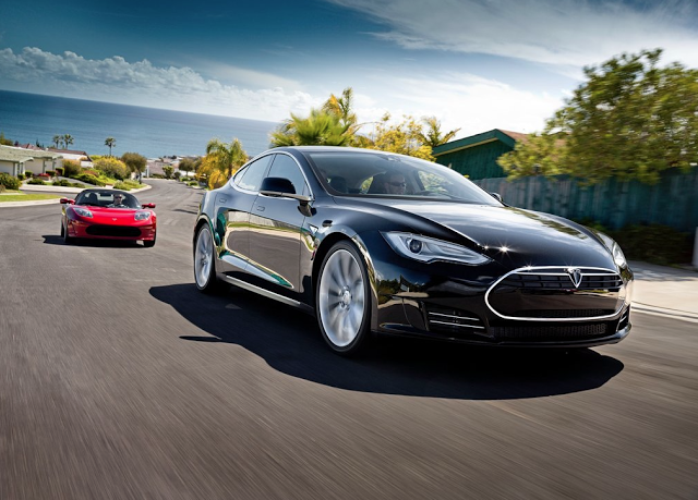 Tesla Model S and roadster