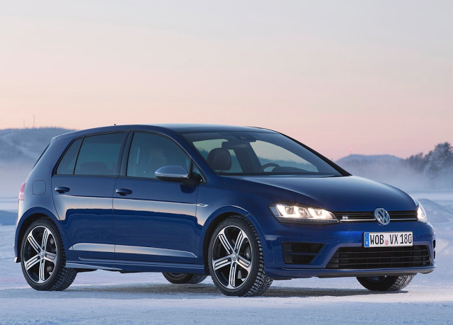 2015 Volkswagen Golf R blue