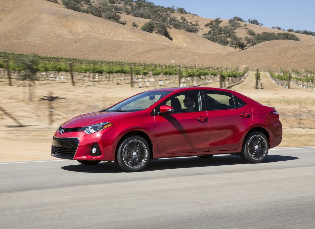 2014 toyota corolla s red