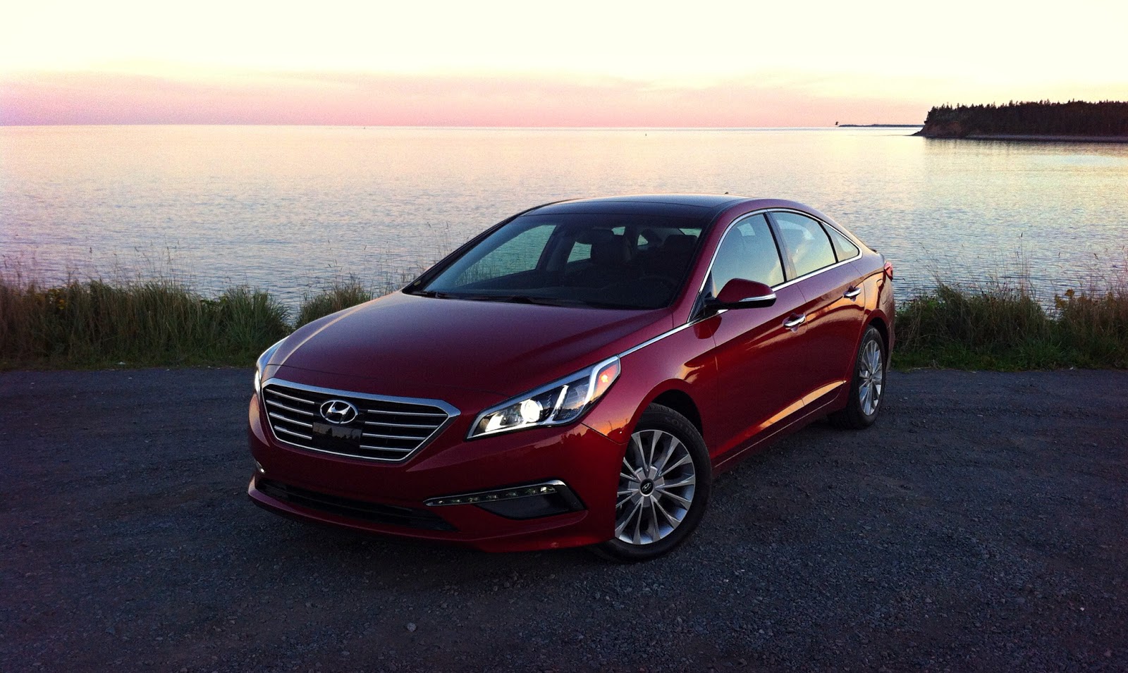 2015 Hyundai Sonata Limited red