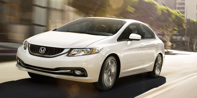 2014 Honda Civic sedan white