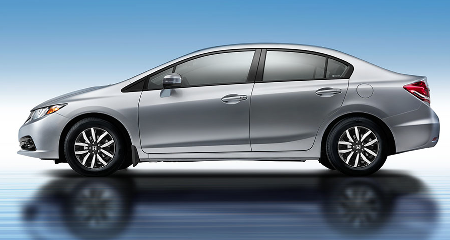 2014 Honda Civic silver sedan